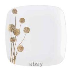 Plastic Dandelion Square Dinner Plate Tableware Set Wedding Party Dinner Package