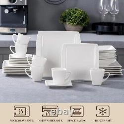 Plates Bowls and Dinnerware Sets for Set Piece Kitchen Sets Porcelain White