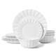 Plates and Bowls Sets, 12 Piece Dinnerware Sets Bone China, Porcelain Dinner