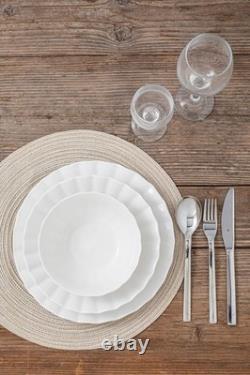 Plates and Bowls Sets, 12 Piece Dinnerware Sets Bone China, Porcelain Dinner