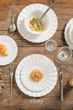 Plates and Bowls Sets, 12 Piece Dinnerware Sets Bone China, Porcelain Dinner