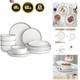 Plates and Bowls Sets, 12 Pieces Modern Porcelain Dinnerware Set for 4 White