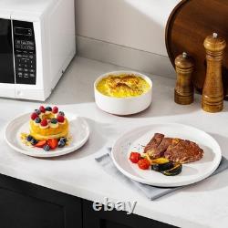 Plates and Bowls Sets, 12 Pieces Modern Stoneware Dinnerware Set for 4 Kitche