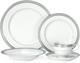 Platinum Crown 40-Piece Dinnerware Set, Service for 8