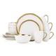 Porcelain 16 Piece Dinnerware Set, Service for 4 and Service For 4 White