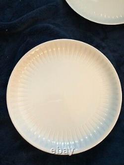 Porsgrund Spire White 5 Piece Place Setting, 4 Sets, MCM, Norway