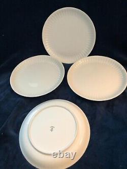 Porsgrund Spire White 5 Piece Place Setting, 4 Sets, MCM, Norway