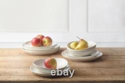 Portmeirion Sophie Conran 12 Piece Coupe Dinnerware Set, Dishwasher Safe White