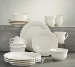 Pottery Barn-Emma Beaded Stoneware Dinnerware Sets