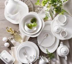 Pottery Barn-Emma Beaded Stoneware Dinnerware Sets