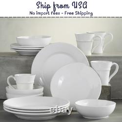 Pottery Barn Gabriella Stoneware 16-Piece Dinnerware Set Soup