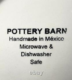 Pottery Barn SAUSALITO BLANCA Mexico, 19-Piece Stoneware Dinnerware Set, White