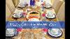 Pre Fall Tablescape How To Style Blue And White Dishes
