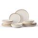Premium Dinnerware Set 12 Pieces Porcelain Dinner Plates Bowls Service 4 Gifts
