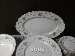 Princess China SWEET BRIAR 51pc Dinnerware Dishes Set Service For 7+