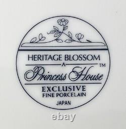 Princess House HERITAGE BLOSSOM, 13-Piece Porcelain Dinnerware Set, Japan