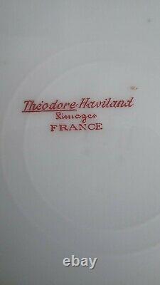 Pristine Vintage Dinner set for 10 THEODORE HAVILAND Design SIMPLE BUT ELEGANT