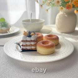 QUANSHANGJU 18-Piece Bone China Dinnerware Set for 6, White Porcelain Plates and