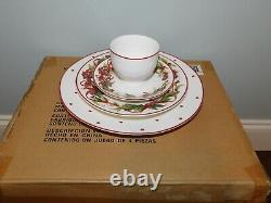 RARE! Better Homes & Gardens Cardinal 16 Pc Dinnerware Set for 4 Christmas