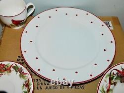 RARE! Better Homes & Gardens Cardinal 16 Pc Dinnerware Set for 4 Christmas