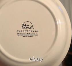 RARE ENGLAND 43 Piece CHINA Dish Set white international tableworks