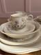 RARE Mikasa Rosa EJ953 Cheryl 40-Piece Dinnerware Set, Service for 8. Oven Safe