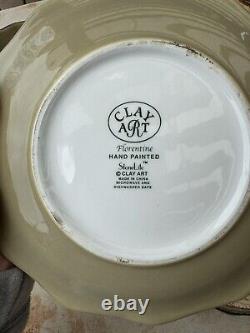 RETIRED, Limited Edition Clay Art of San Francisco Florentine Dinnerware Set