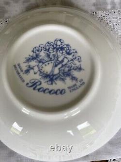 ROCOCO ENGLAND-Hand painted fruits -China Dinnerware Set 5 Place Setting