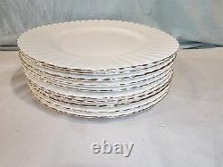 ROYAL ALBERT Val D'Or Dinner Plates, Set of 10, Made in England, NICE