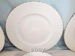 ROYAL ALBERT Val D'Or Dinner Plates, Set of 10, Made in England, NICE