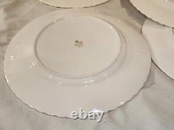 ROYAL ALBERT Val D'Or Dinner Plates, Set of 10, Made in England, NICE