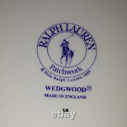 Ralph Lauren China Wedgwood 1989 Patchwork Storage Jar Or Canister & LID 7 5/8