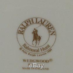 Ralph Lauren China Wedgwood Balmoral Hunt Dinner Plate 10 3/4 Dogs Horses