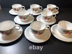 Rare Mikasa Dinnerware CL915 Berries Three Complete Service For 8