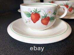 Rare Mikasa Dinnerware CL915 Berries Three Complete Service For 8