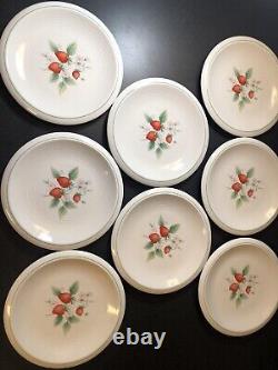 Rare Mikasa Dinnerware CL915 Berries Three Complete Service For 8