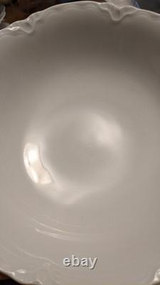 Rare Set 38 Vintage Lorenz Hutschenreuther Germany White Porcelain Dinnerware