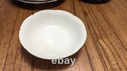 Rare Set 38 Vintage Lorenz Hutschenreuther Germany White Porcelain Dinnerware