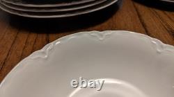 Rare Set 38 Vintage Lorenz Hutschenreuther Germany White Porcelain Dinnerware