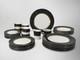 Retronue Imperial Gray 490 Fine China 33 Pc Set Service for 6 Gold Trim