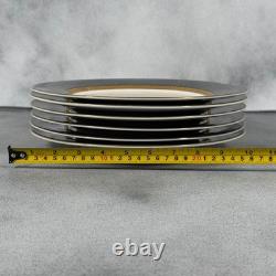 Retronue Imperial Gray 490 Fine China 33 Pc Set Service for 6 Gold Trim