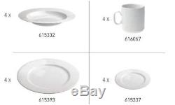 Revol Grand Classiques 16pc White Porcelain Dinnerware Set