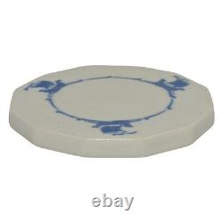 Rookwood Pottery 1920s Blue Ship Dinnerware Trivet Tile M-28