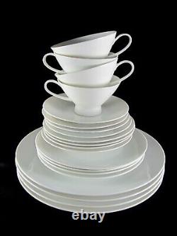 Rosenthal Classic Modern White Dinnerware, 20 pc, Service for 4, vtg