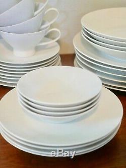 Rosenthal Classic Modern White Dinnerware, 30 pcs, Service for 4