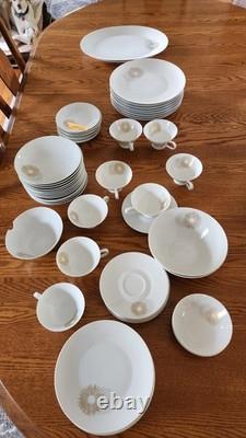 Rosenthal Continental Sunburst Vintage White Porcelain Dinnerware Set