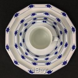 Rosenthal Corinth Tapio Wirkkala Blue White 20-Piece Dinnerware Set for 4 Lot B