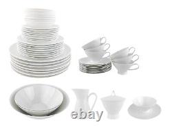 Rosenthal Germany Classic Modern White 51 Pc Dish Set Bowls Plates Cups Crm Sug