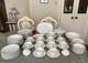 Rosenthal Germany# M3471-Dinner Set- 7 Pieces / 10 Place Setting- White/platinum