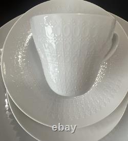 Rosenthal Romance White Studio Line Bjorn Wiinblad Bone China 5 pc Place Setting